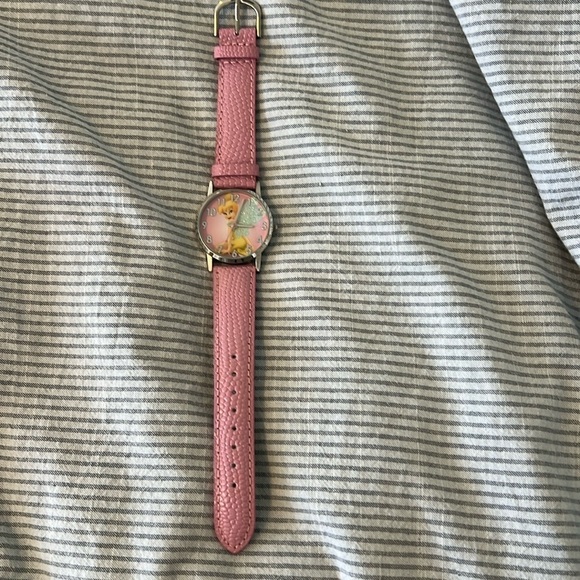 Disney Jewelry - Pink Tinker bell watch Disney silver